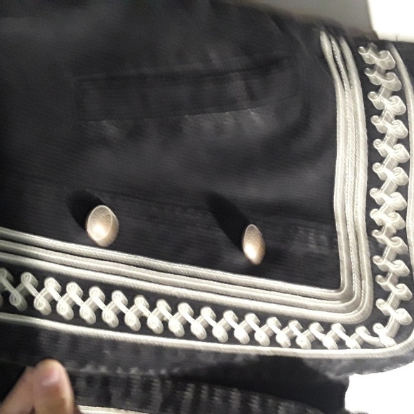 Vintage Style Black Embroidered Corduroy jacket - Picture 4 of 6